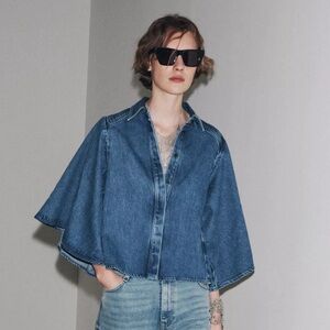 Zara Light Blue Flare Jeans